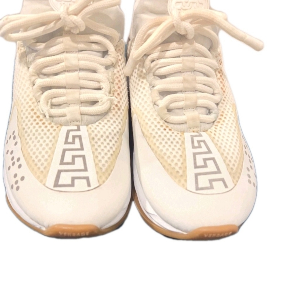 Versace Cream and Gum Sole Women’s Sneakers - Picture 3 of 15